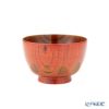 井助 漆器 汁椀 漆切子 朱 木製（けやき）／漆塗り 11.5×H7.5cm NC-561