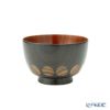 井助 漆器 汁椀 漆切子 黒 木製（けやき）／漆塗り 11.5×H7.5cm NC-561
