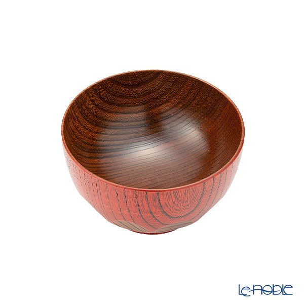 井助 漆器 汁椀 小 （子供用） 漆切子 朱 木製（けやき）／漆塗り 9.5×H6cm NC-568