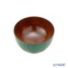 井助 漆器 汁椀 小 （子供用） 漆切子 緑 木製（けやき）／漆塗り 9.5×H6cm NC-568