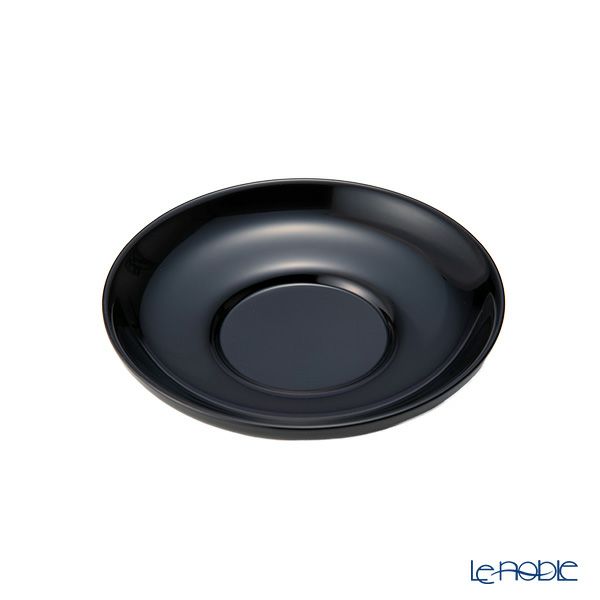 井助 茶托 だるま 黒 5枚セット 直径12×高さ2cm 12-05804