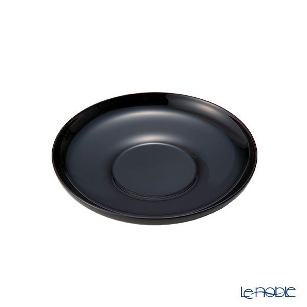 井助 茶托 だるま 溜 5枚セット 直径12×高さ2cm 12-05905