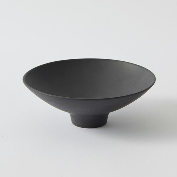 きほんのうつわ こなれ小鉢 焼き締め 15cm 墨 滝呂焼