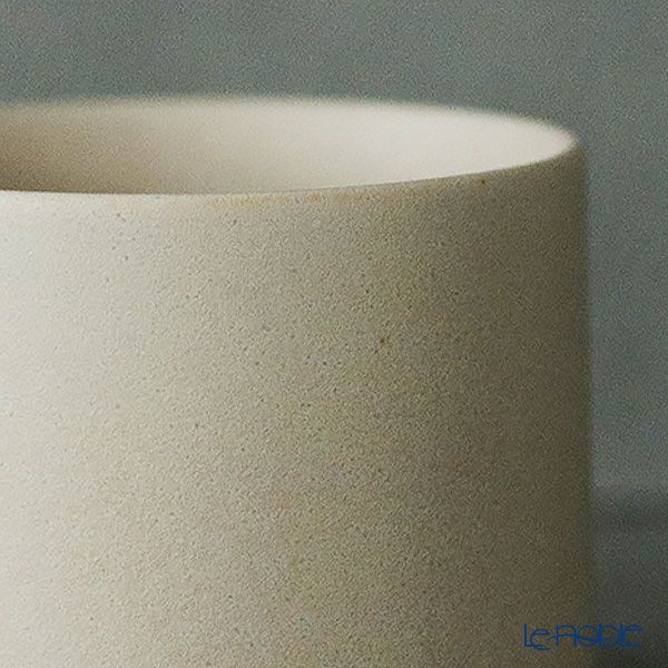 きほんのうつわ リサイクル土カップ（高台付き） 200ml 生成／きなり 滝呂焼