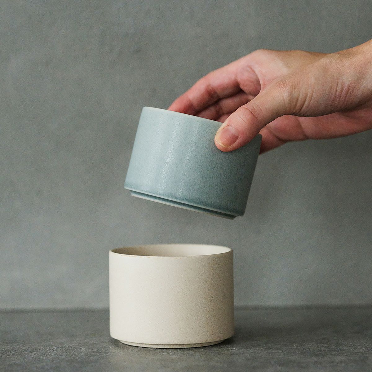 きほんのうつわ リサイクル土カップ（高台付き） 200ml 生成／きなり 滝呂焼