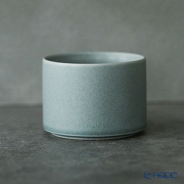 きほんのうつわ リサイクル土カップ（高台付き） 200ml 灰青 滝呂焼