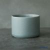 きほんのうつわ リサイクル土カップ（高台付き） 200ml 灰青 滝呂焼