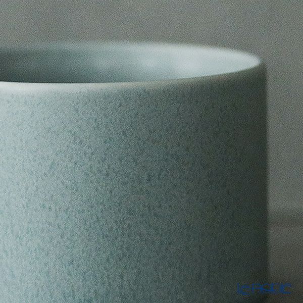 きほんのうつわ リサイクル土カップ（高台付き） 200ml 灰青 滝呂焼