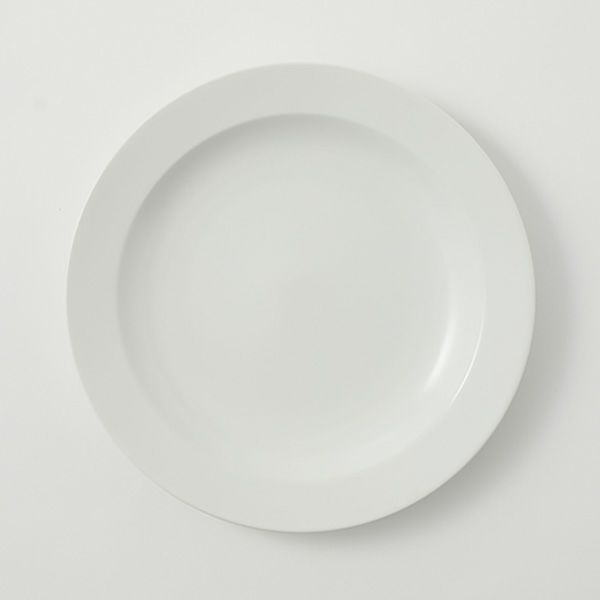 きほんのうつわ 大皿／プレート 24cm 白 滝呂焼