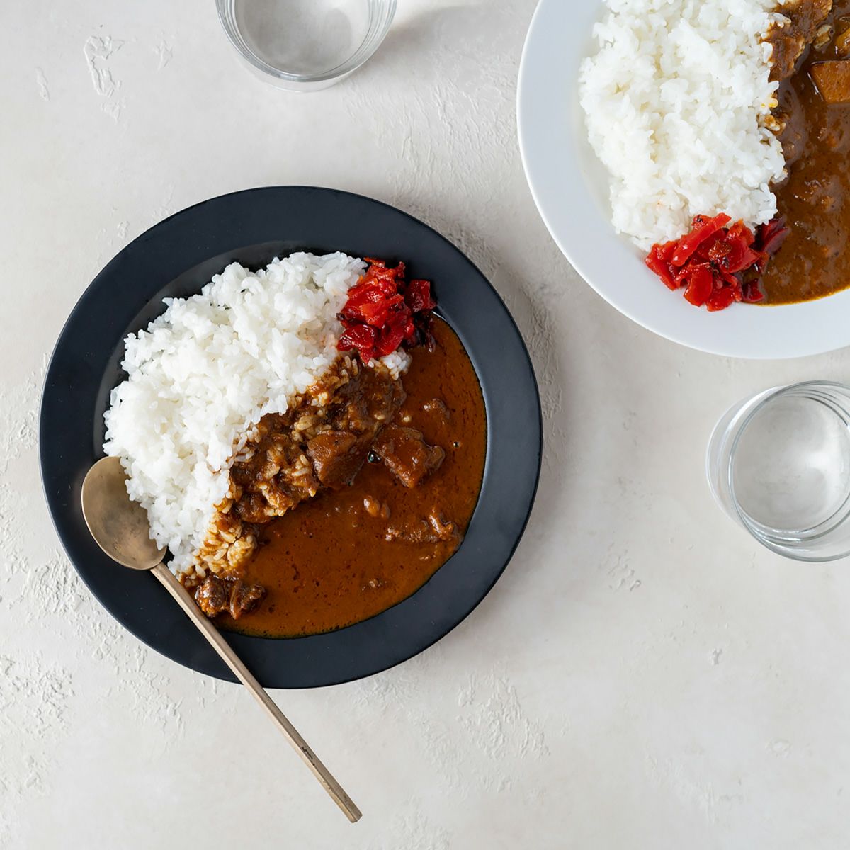 きほんのうつわ 大皿／プレート 24cm 黒 滝呂焼