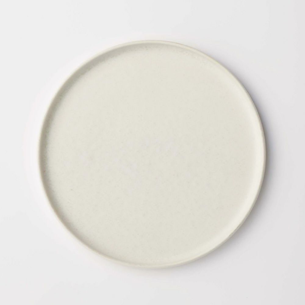 きほんのうつわ 切立プレート（高台付き） 白 21cm 滝呂焼 ※原料の一部にリサイクル土を利用