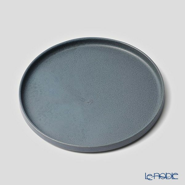 きほんのうつわ 切立プレート（高台付き） 灰 21cm 滝呂焼 ※原料の一部にリサイクル土を利用