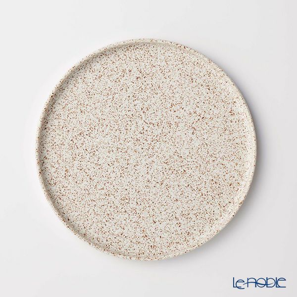 きほんのうつわ 切立プレート（高台付き） 錆点 21cm 滝呂焼 ※原料の一部にリサイクル土を利用