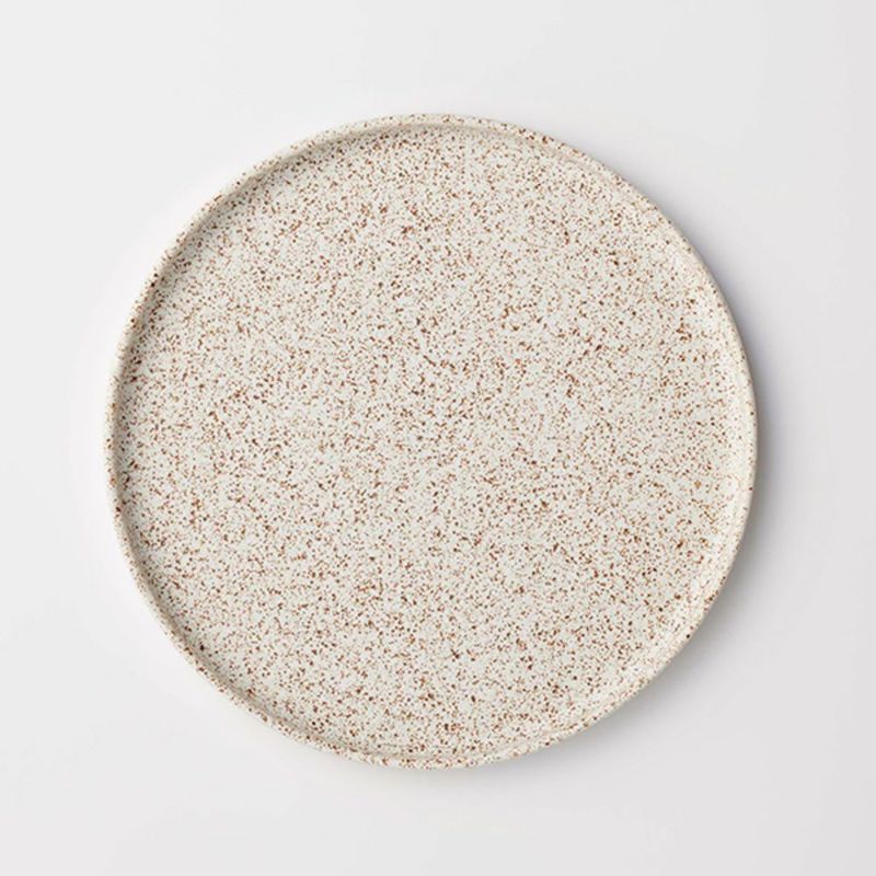 きほんのうつわ 切立プレート（高台付き） 錆点 21cm 滝呂焼 ※原料の一部にリサイクル土を利用