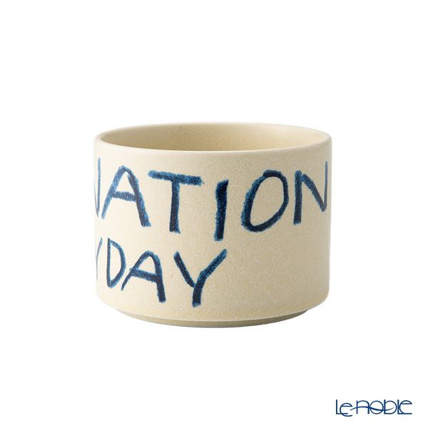 きほんのうつわ × Lee Izumida リサイクル土カップ（高台付き） 200ml 【別注】生成（きなり） 滝呂焼 IMAGINATION EVERYDAY