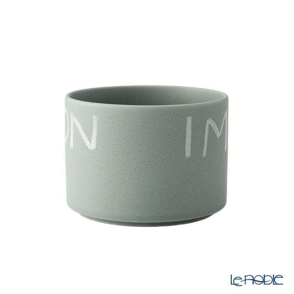 きほんのうつわ × Lee Izumida リサイクル土カップ（高台付き） 200ml 灰青 滝呂焼 IMAGINATION EVERYDAY