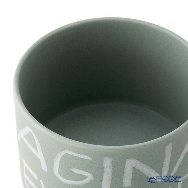 きほんのうつわ × Lee Izumida リサイクル土カップ（高台付き） 200ml 灰青 滝呂焼 IMAGINATION EVERYDAY