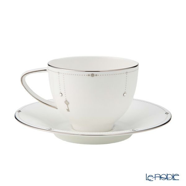 プラウナ ジュエリー スワロフスキーエレメント ベストウィッシュ ティーカップ＆ソーサー 250ml キューピッド