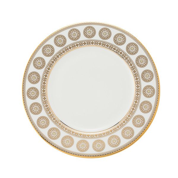 プラウナ ジュエリー スワロフスキーエレメント ゴールデンリーブス プレート 22cm