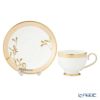 プラウナ ジュエリー スワロフスキーエレメント ゴールデンリーブス ティーカップ＆ソーサー 200ml