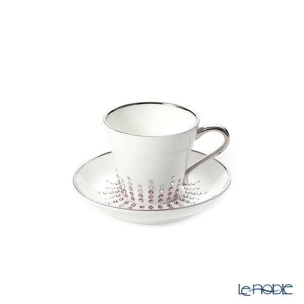 プラウナ ジュエリー スワロフスキーエレメント ティアラ アメジスト エスプレッソカップ＆ソーサー