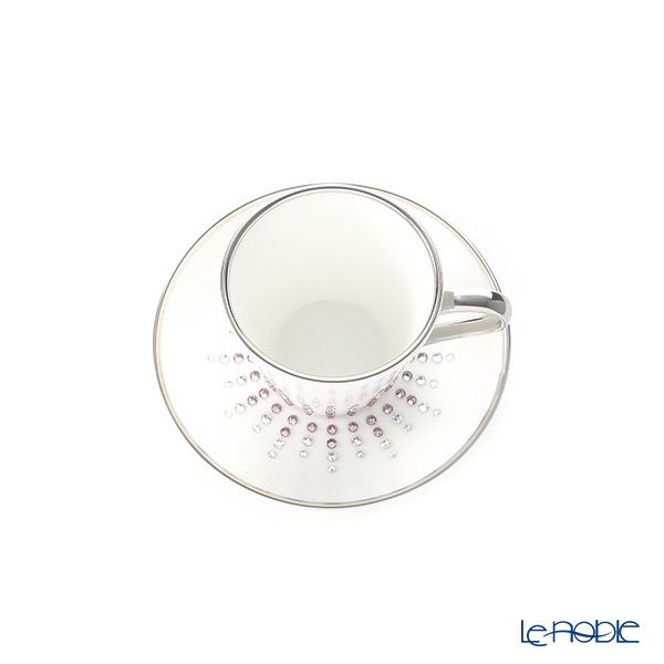 プラウナ ジュエリー スワロフスキーエレメント ティアラ アメジスト エスプレッソカップ＆ソーサー