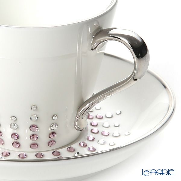 プラウナ ジュエリー スワロフスキーエレメント ティアラ アメジスト エスプレッソカップ＆ソーサー