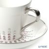 プラウナ ジュエリー スワロフスキーエレメント ティアラ アメジスト エスプレッソカップ＆ソーサー
