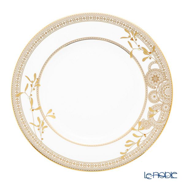 プラウナ ジュエリー スワロフスキーエレメント ゴールデンリーブス プレート27.5cm