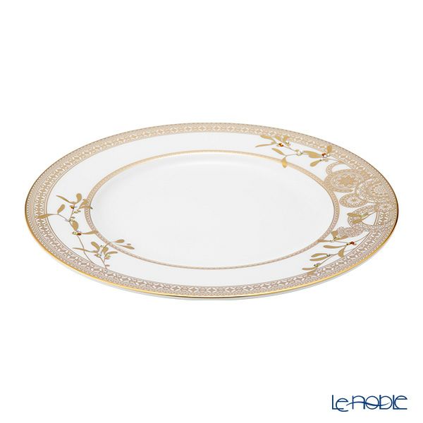 プラウナ ジュエリー スワロフスキーエレメント ゴールデンリーブス プレート27.5cm