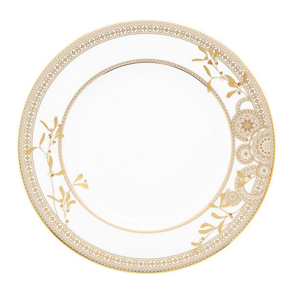 プラウナ ジュエリー スワロフスキーエレメント ゴールデンリーブス プレート27.5cm