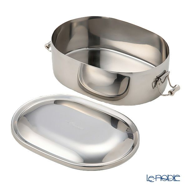 シーガル オーバルランチボックス 弁当箱 ステンレス 16cm（730ml） 【デザートカップ付】