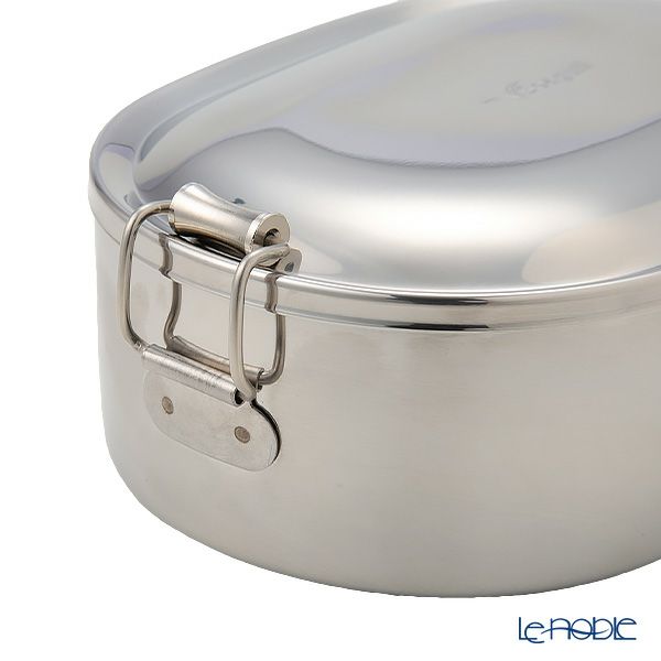 シーガル オーバルランチボックス 弁当箱 ステンレス 16cm（730ml） 【デザートカップ付】