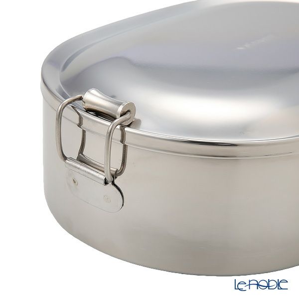 シーガル オーバルランチボックス 弁当箱 ステンレス 17cm（800ml） 【デザートカップ付】