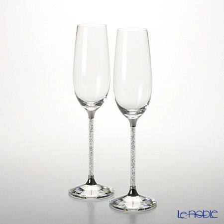 スワロフスキー Crystalline／シャンパンフルート シルバー（2個セット） SWV255-678
