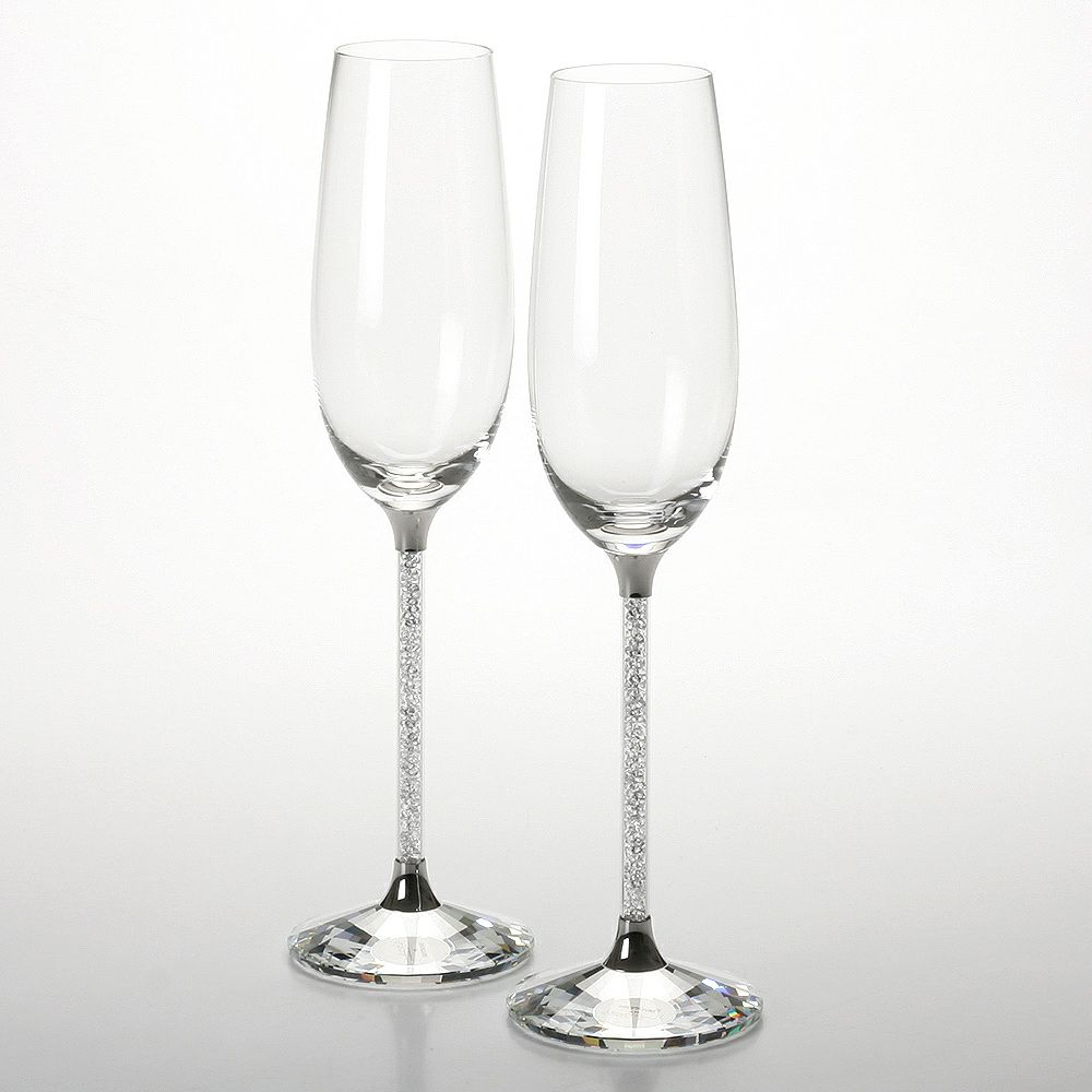 スワロフスキー Crystalline／シャンパンフルート シルバー（2個セット） SWV255-678