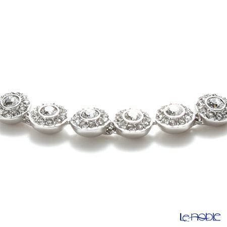 スワロフスキー ブレスレット Una Angelic Tennis ラウンド 小 ホワイト／ロジウム SW5071173