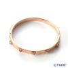 スワロフスキー バングル Dextera ホワイト／ローズゴールド S SW5098834