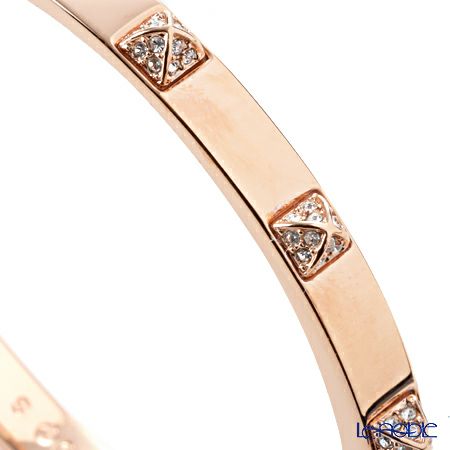 スワロフスキー バングル Dextera ホワイト／ローズゴールド S SW5098834