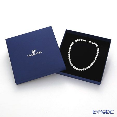 スワロフスキー ネックレス Una Angelic Tennis ラウンド ホワイト／ロジウム SW5117703