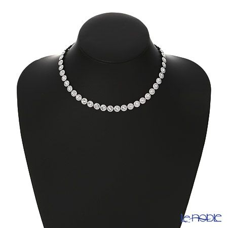 スワロフスキー ネックレス Una Angelic Tennis ラウンド ホワイト／ロジウム SW5117703