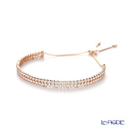 スワロフスキー ブレスレット Matrix Tennis テニス ラウンド 2連