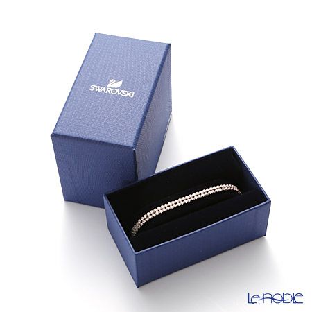 スワロフスキー ブレスレット Matrix Tennis テニス ラウンド 2連 ホワイト／ローズゴールド SW5224182