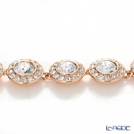 スワロフスキー ブレスレット Una Angelic Tennis ラウンド 中 ホワイト／ローズゴールド SW5240513