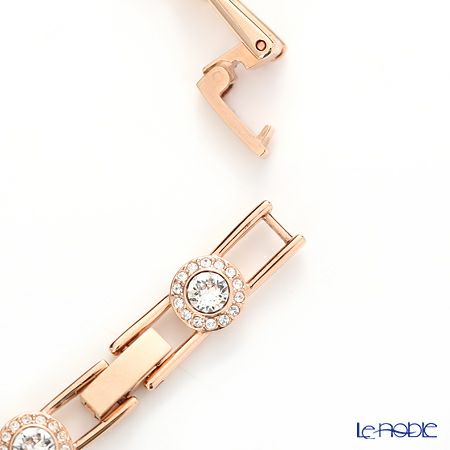 スワロフスキー ブレスレット Una Angelic Tennis ラウンド 中 ホワイト／ローズゴールド SW5240513