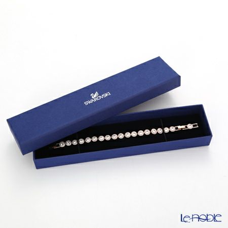 スワロフスキー ブレスレット Una Angelic Tennis ラウンド 中 ホワイト／ローズゴールド SW5240513