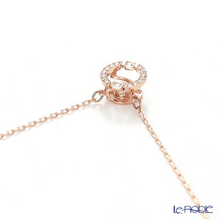 スワロフスキー ネックレス Una ラウンド ホワイト／ローズゴールド SW5272364