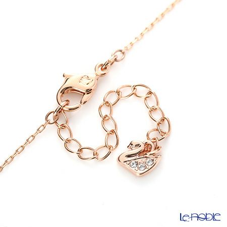 スワロフスキー ネックレス Una ラウンド ホワイト／ローズゴールド SW5272364