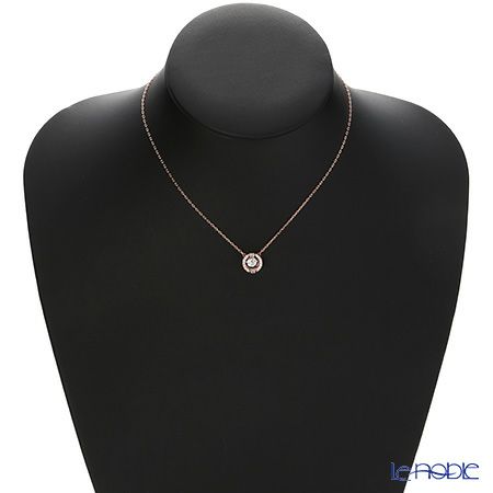 スワロフスキー ネックレス Una ラウンド ホワイト／ローズゴールド SW5272364