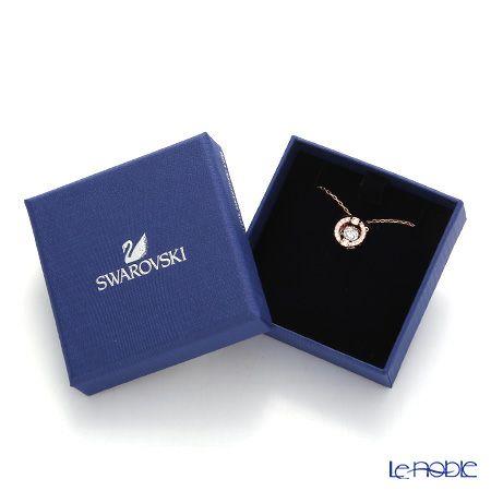 スワロフスキー ネックレス Una ラウンド ホワイト／ローズゴールド SW5272364